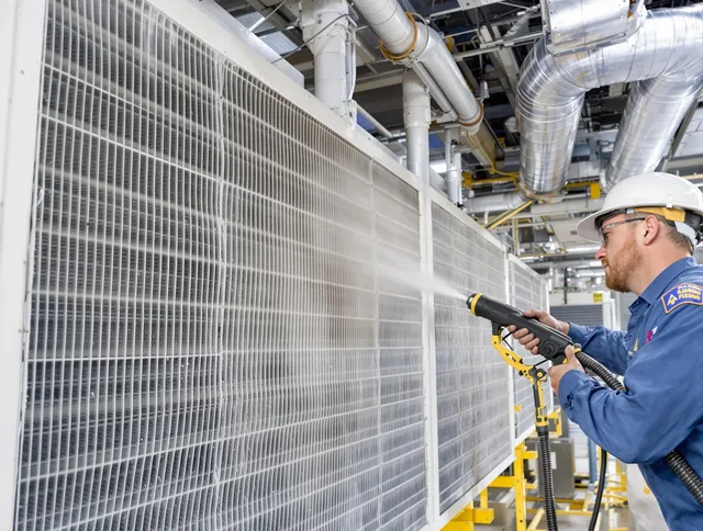 Professional commercial coil cleaning by Rehoboth Air Duct Cleaning in Rehoboth